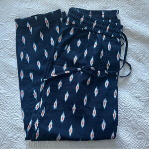 Navy Patterned Joggers